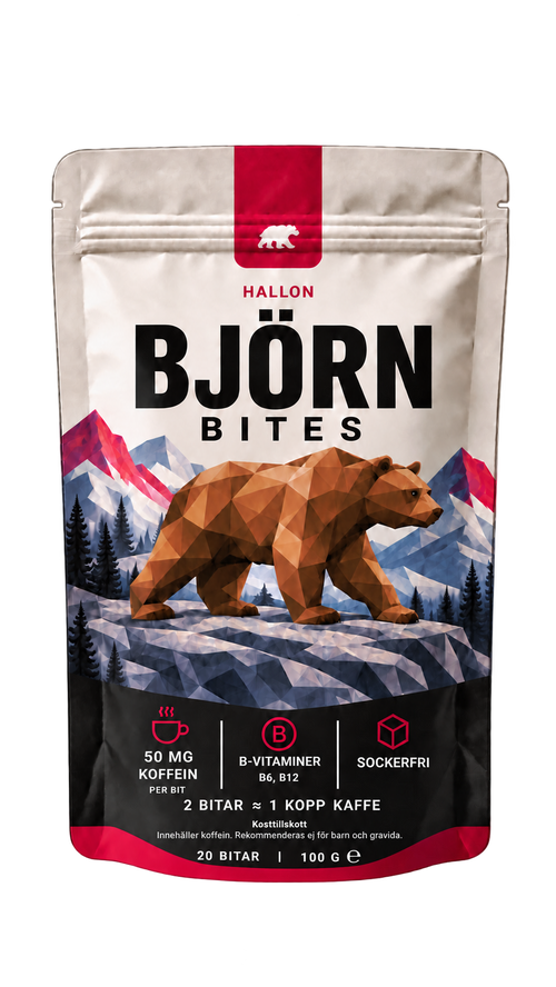 Björn Bites Hallon, påse med 20 bitar